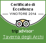 TripAdvisor certificato eccellenza 2014